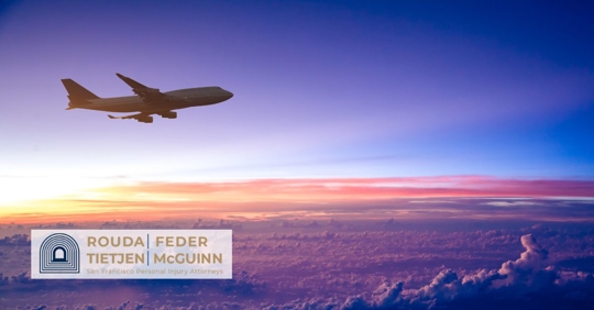 Airplane in the sky.